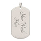 Dog Tag Necklace to my Son from Mom