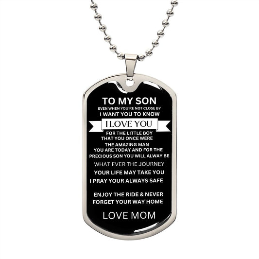Dog Tag for My Son