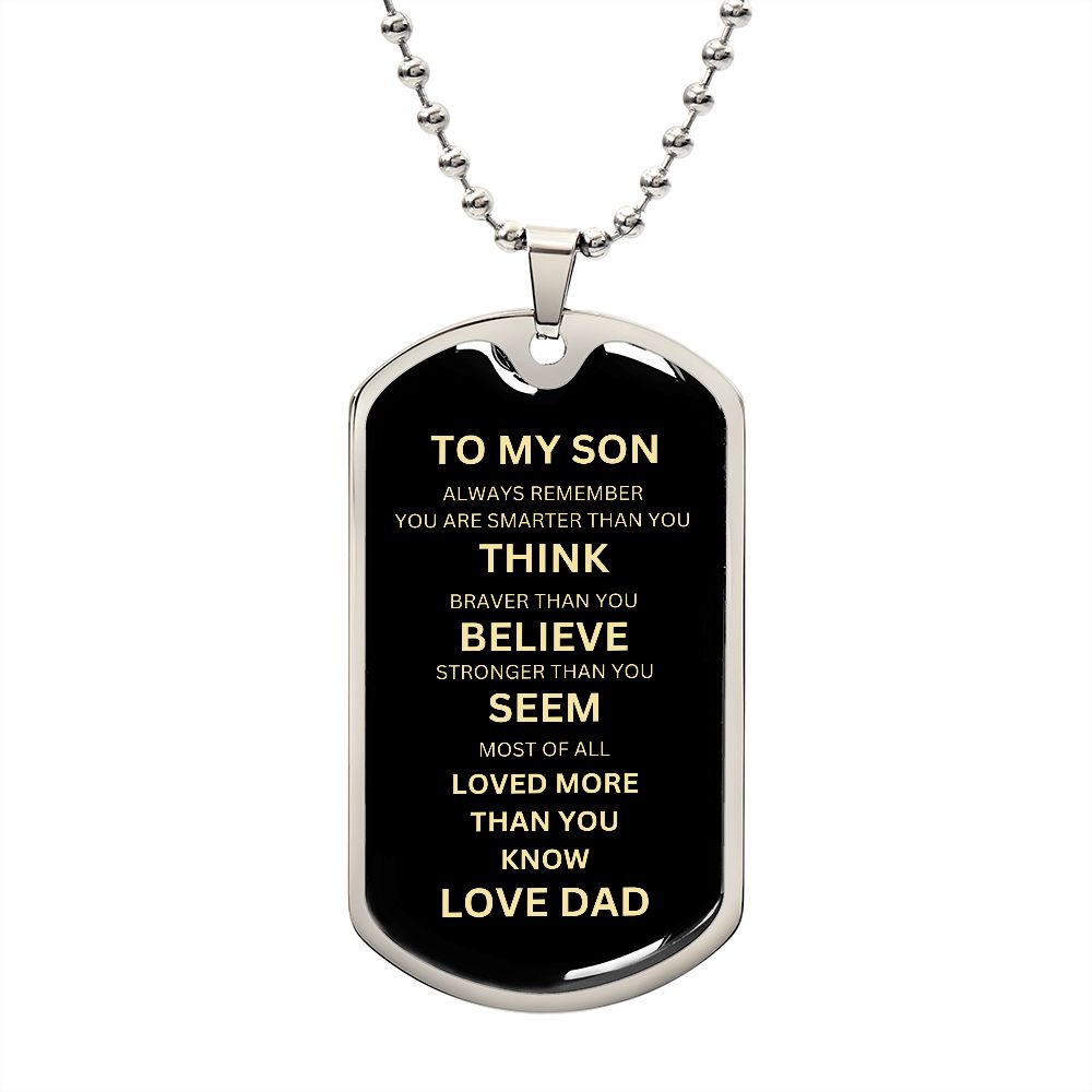Dog Tag To My Son from Mom