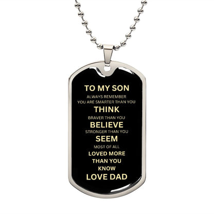 Dog Tag To My Son from Mom
