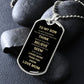 Dog Tag Necklace to my Son from Mom