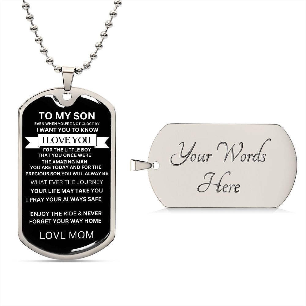 Dog Tag for My Son