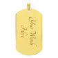 Dog Tag Necklace to my Son from Mom