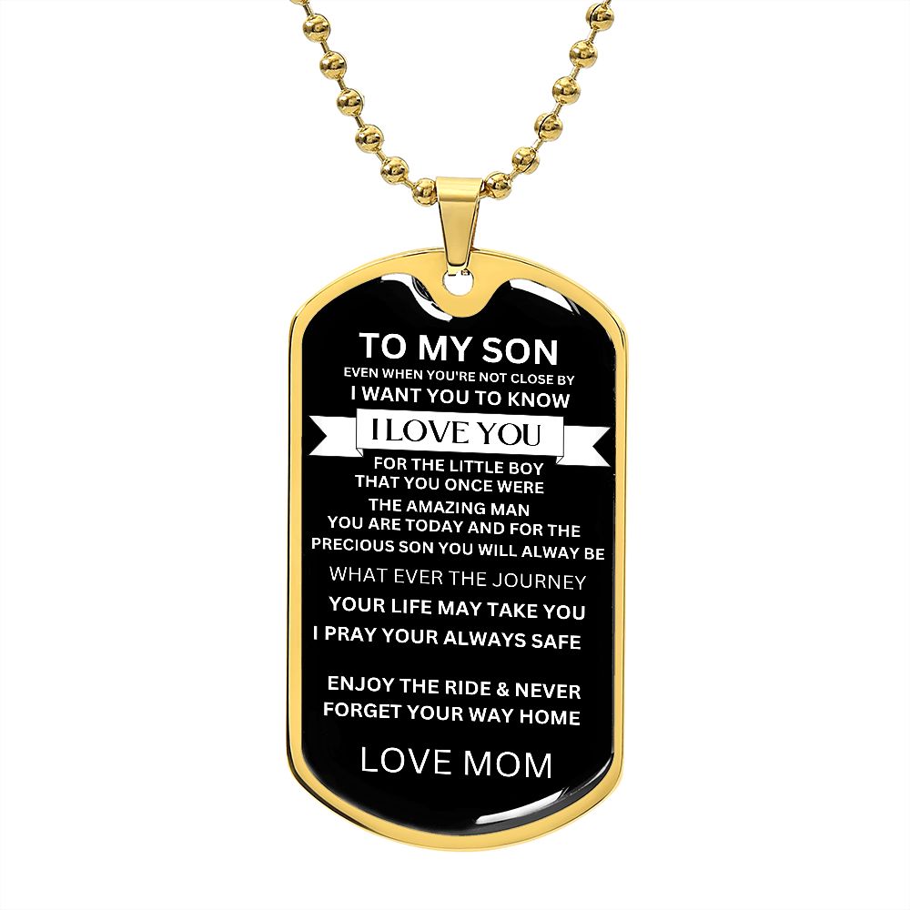 Dog Tag for My Son