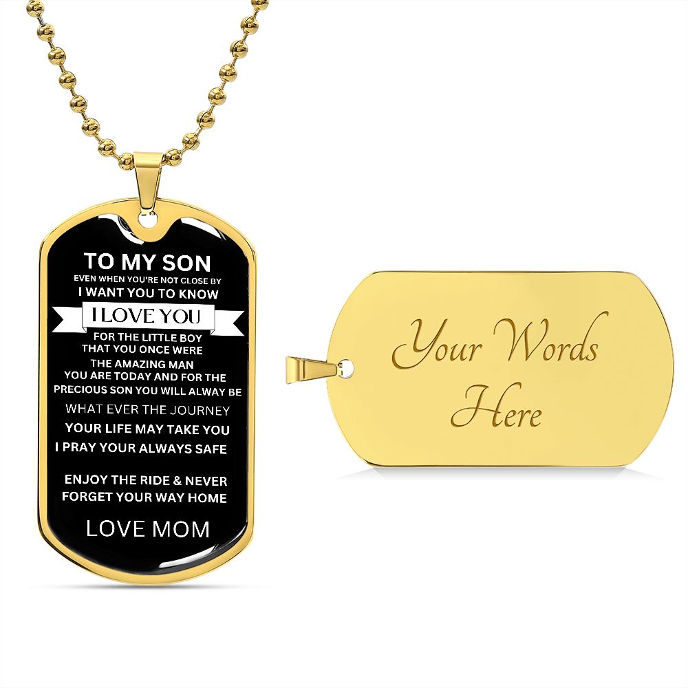 Dog Tag for My Son
