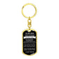 Dog Tag Swivel Key Chain For My Son