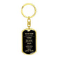Dog Tag Swivel Key Chain to my son love mom