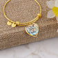 Heart Bangle with the Easter Bunny