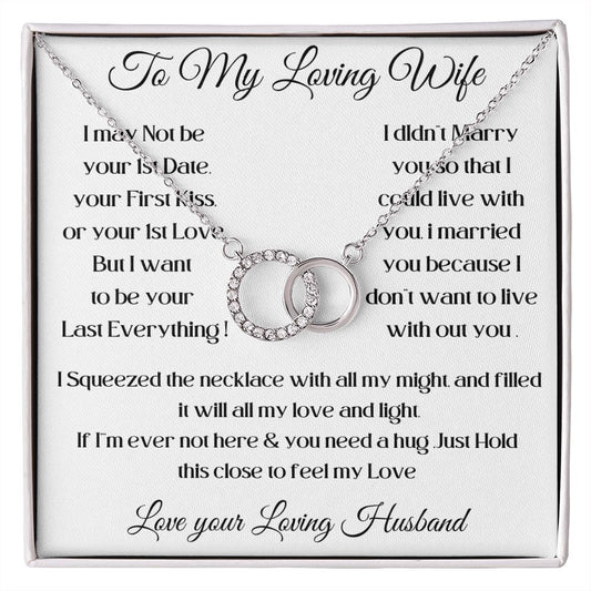 To My WIfe perfect pair necklace