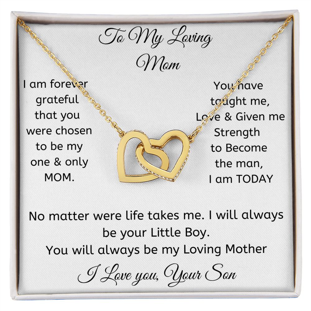 Interlocking Hearts Necklace for My loving Mom