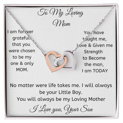 Interlocking Hearts Necklace for My loving Mom