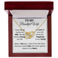 To My Beautiful Wife interlocking heart necklace