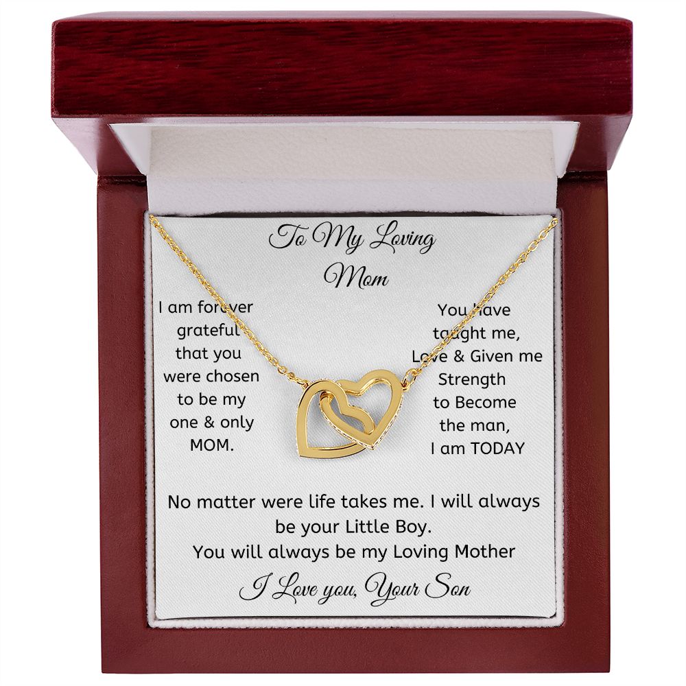 Interlocking Hearts Necklace for My loving Mom