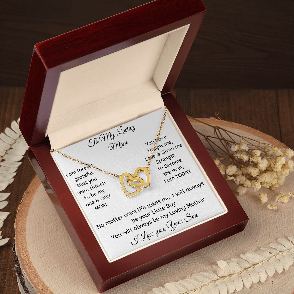 Interlocking Hearts Necklace for My loving Mom