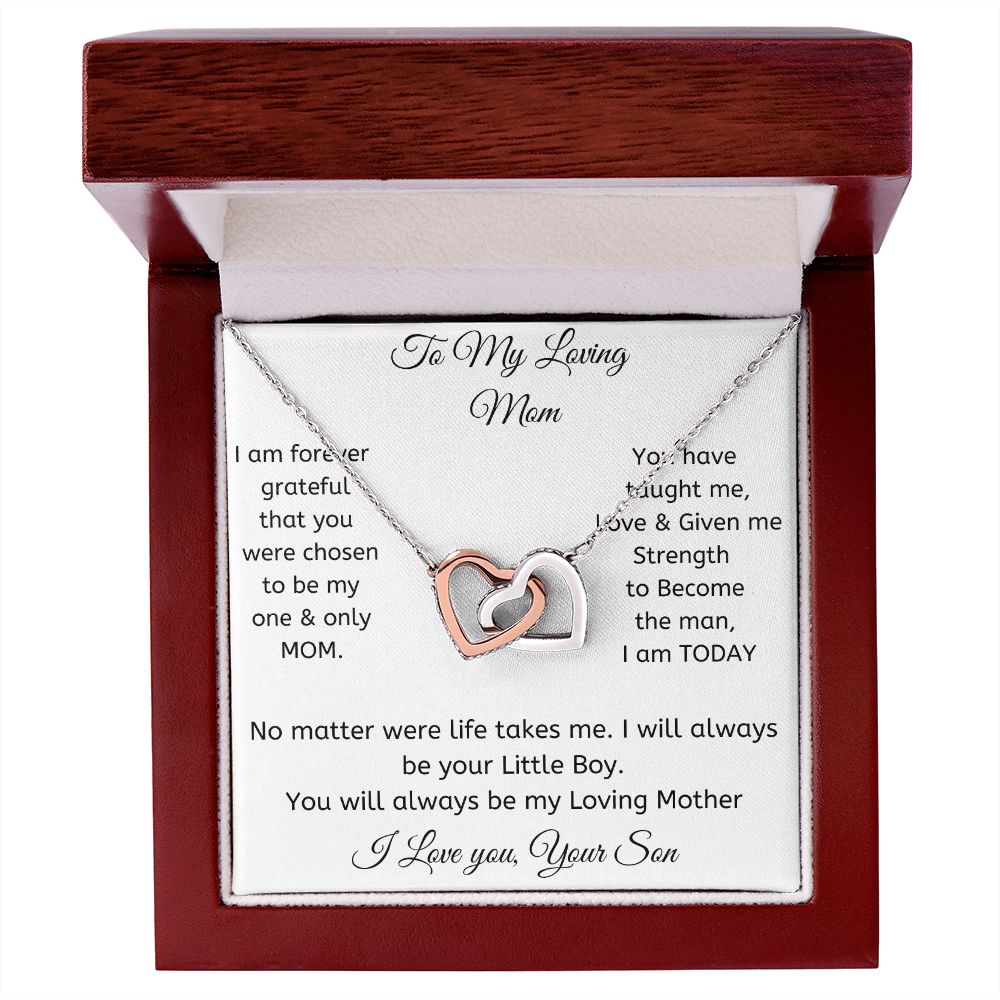 Interlocking Hearts Necklace for My loving Mom