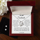 To My Soulmate Forever Love Necklace * with CZ clear earrings